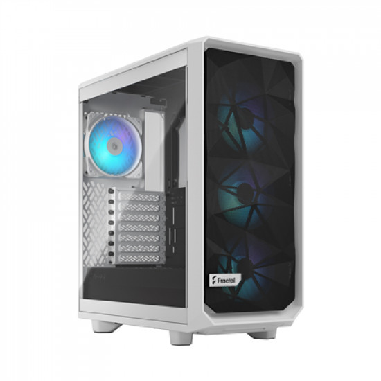 Fractal Design Meshify 2 Compact RGB White TG Clear, Mid-Tower, Power supply included No