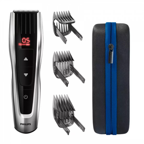 Philips Hair clipper Series 9000 HC9420/15 Cordless or corded, Number of length steps 60, Black/Silver