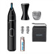 Philips Nose and ear trimmer NT5650/16 100% waterproof, AA-battery included, , precision comb, 2 eyebrow combs 3mm/5mm, on/off button, black