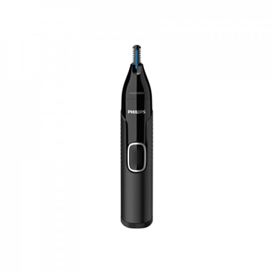 Philips Nose and ear trimmer NT5650/16 100% waterproof, AA-battery included, , precision comb, 2 eyebrow combs 3mm/5mm, on/off button, black