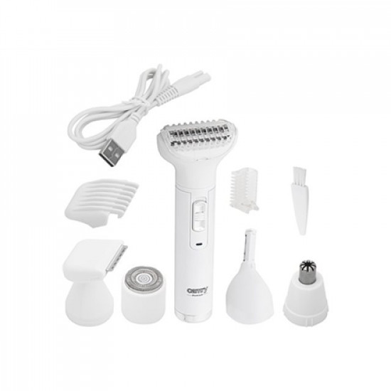 Camry Multi Function Trimmer Set, 5in1 CR 2935 Cordless, Number of length steps 1, White