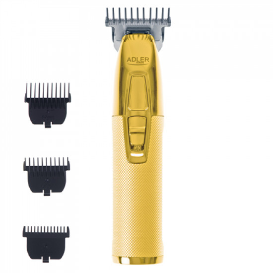 Adler Professional Trimmer AD 2836g Cordless, Number of length steps 1, Gold