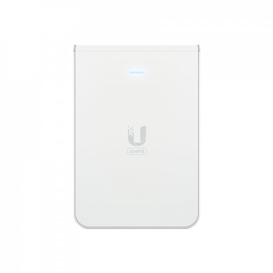 Ubiquiti WiFi 6 access point with a built-in PoE switch U6-IW 802.11ax, 2.4 GHz/5 GHz, 10/100/1000 Mbit/s, Ethernet LAN (RJ-45) ports 1, PoE in, Antenna type Internal