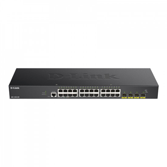 D-Link 10-Gigabit Smart Managed Switch DGS-1250-28X/E Web managed, Rackmountable, 1 Gbps (RJ-45) ports quantity 24