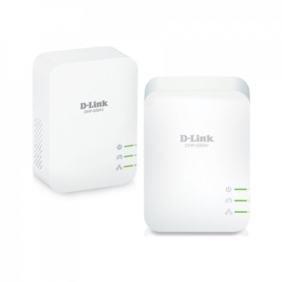 D-Link PowerLine AV2 1000 HD Gigabit Starter Kit DHP-601AV/E 1000 Mbit/s, Ethernet LAN (RJ-45) ports 1, No Wi-Fi, Extra socket