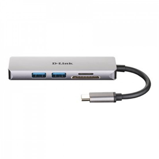 D-Link 5-in-1 USB-C Hub with HDMI and SD/microSD Card Reader DUB-M530 0.11 m