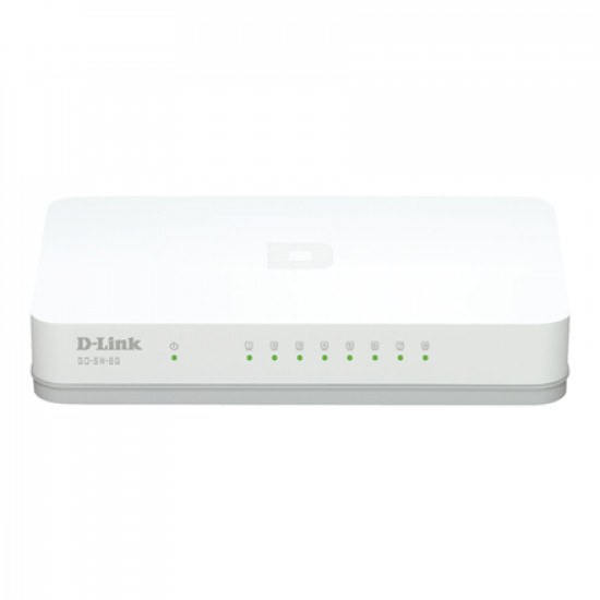 D-Link Switch GO-SW-8G/E Unmanaged, Desktop, 1 Gbps (RJ-45) ports quantity 8