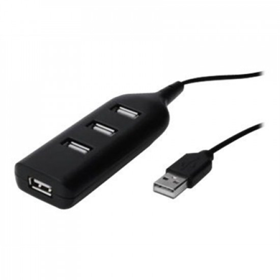 Digitus USB 2.0 Hub, 4-Port, Bus Powered 4 X USB A/F AT Connected Cable AB-50001-1