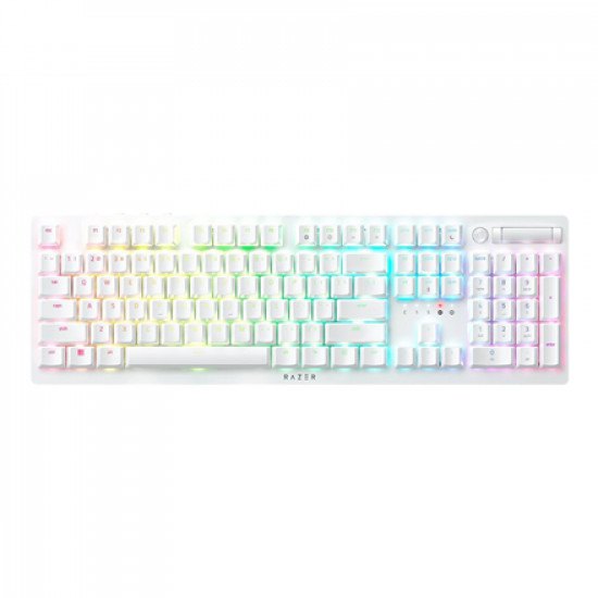 Razer Optical Gaming Keyboard Deathstalker V2 Pro RGB LED light, US, Wireless, White, Purple Switch