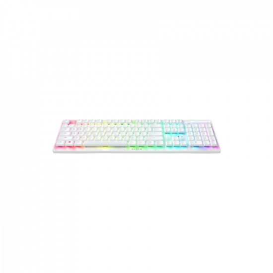 Razer Optical Gaming Keyboard Deathstalker V2 Pro RGB LED light, US, Wireless, White, Purple Switch