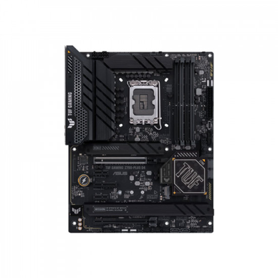 Asus | TUF GAMING Z790-PLUS D4 | Processor family Intel | Processor socket  LGA1700 | DDR4 DIMM | Memory slots 4 | Supported hard disk drive interfaces 	SATA, M.2 | Number of SATA connectors 4 | Chipset  Intel Z790 | ATX