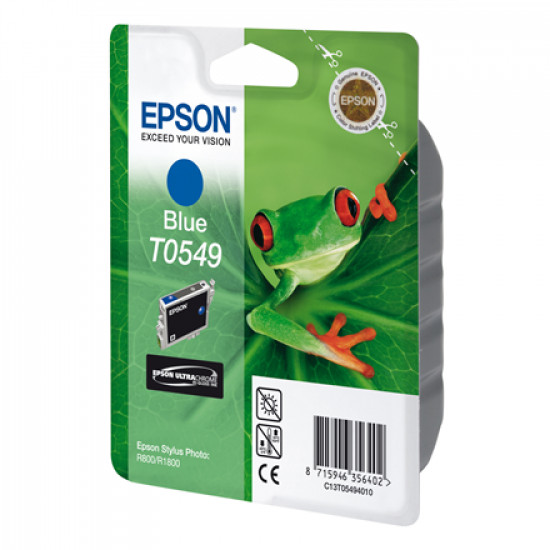 Epson Ultra Chrome Hi-Gloss T0549 Ink, Blue