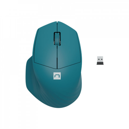 Natec Mouse Siskin 2 Wireless, Blue, USB Type-A