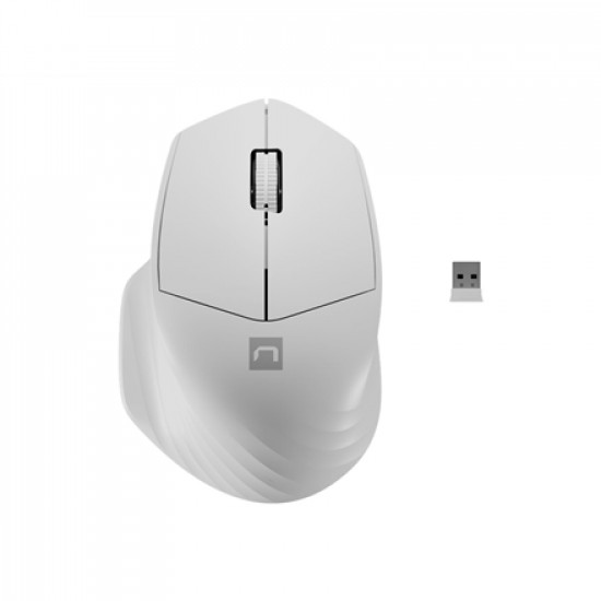 Natec Mouse Siskin 2 Wireless, White, USB Type-A