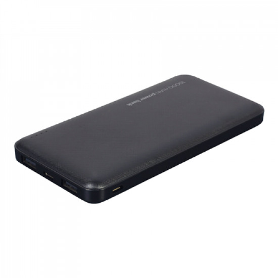 Gembird Power Bank PB10-02 10000 mAh, Black, 12 W