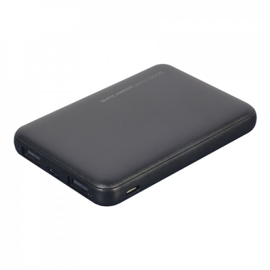 Gembird Power Bank PB05-02 5000 mAh, Black, 10 W