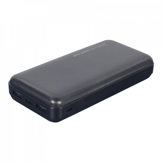 Gembird Power Bank PB20-02 20000 mAh, Black, 12 W