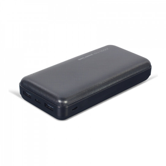 Gembird Power Bank PB20-02 20000 mAh, Black, 12 W