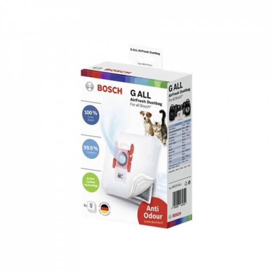 Bosch AirFresh GALL Vacuum cleaner bag BBZAFGALL Number of bags 4 pcs/box, White, For All Bosch Vacuum cleaner