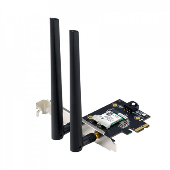 Asus Wi-Fi Adapter, Tri-Band, Wi-Fi 6E Adapter PCE-AXE5400 802.11ax