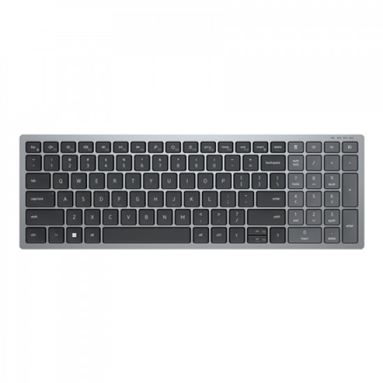 Dell Keyboard KB740 Wireless, US, 2.4 GHz, Bluetooth 5.0, Titan Gray