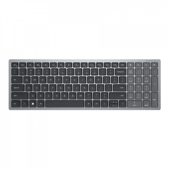 Dell Keyboard KB740 Wireless, RU, 2.4 GHz, Bluetooth 5.0, Titan Gray