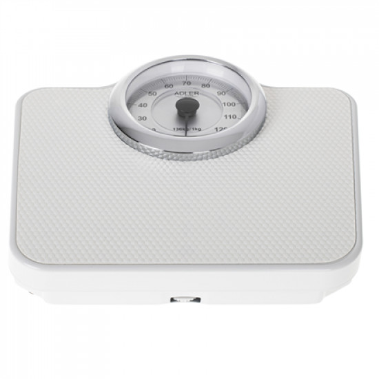 Adler | Mechanical Bathroom Scale | AD 8180 | Maximum weight (capacity) 136 kg | Accuracy 1000 g | White