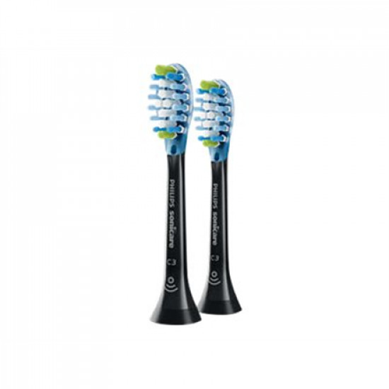 Philips Interchangeable Sonic Toothbrush Heads HX9042/33 Sonicare C3 Premium Plaque Defence Heads, For adults and children, Number of brush heads included 2, Sonic technology, Black