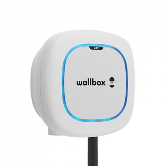 Wallbox Pulsar Max Electric Vehicle charge, 5 meter cable Type 2, 22kW, OCPP + DC, White