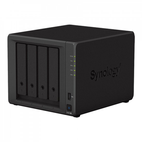 Synology 4-Bay DS923+ Up to 4 HDD/SSD Hot-Swap, Ryzen R1600, Processor frequency 2.6 GHz, 4 GB, 2x1GbE, 2xUSB3.2, 1xeSATA