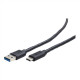 Cablexpert USB 3.0 AM to Type-C cable (AM/CM) CCP-USB3-AMCM-1M Black, 1 m, 600 Mbit/s