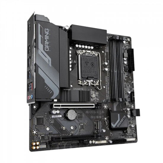 Gigabyte | B760M GAMING X DDR4 1.0 M/B | Processor family Intel | Processor socket  LGA1700 | DDR4 DIMM | Memory slots 4 | Supported hard disk drive interfaces 	SATA, M.2 | Number of SATA connectors 4 | Chipset Intel B760 Express | Micro ATX