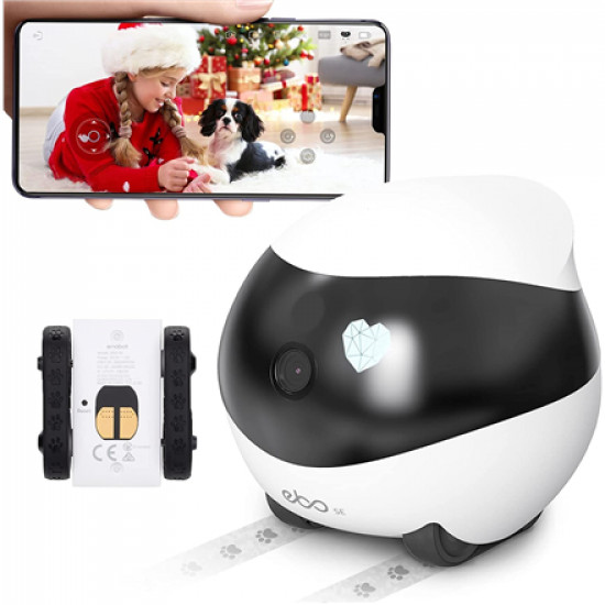 Enabot EBO SE Robot IP Camera N/A MP, N/A, 16GB external memory, support 256GB at maximum, White