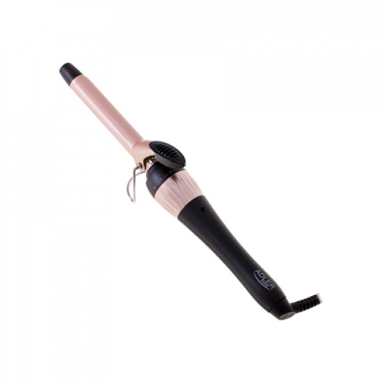 Adler Curling Iron AD 2116 Ceramic heating system, Barrel diameter 19 mm, Temperature (max) 200 C, 36 W, Black/Pink