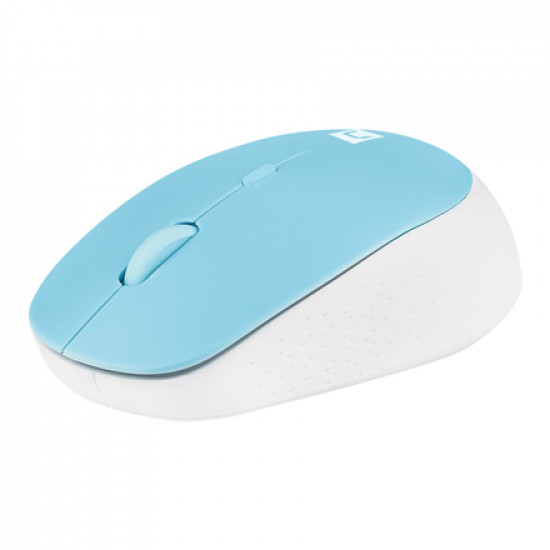 Natec Mouse Harrier 2 Wireless, White/Blue, Bluetooth