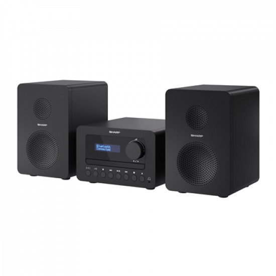 Sharp XL-B520D(BK) Tokyo Hi-Fi Micro System 2.0, FM/DAB/DAB+/USB, CD, Bluetooth 5.0, Aux-in, Black | Sharp | Tokyo Hi-Fi Micro System 2.0 | XL-B520D(BK) | Black | USB port | AUX in | Bluetooth | CD player | FM radio