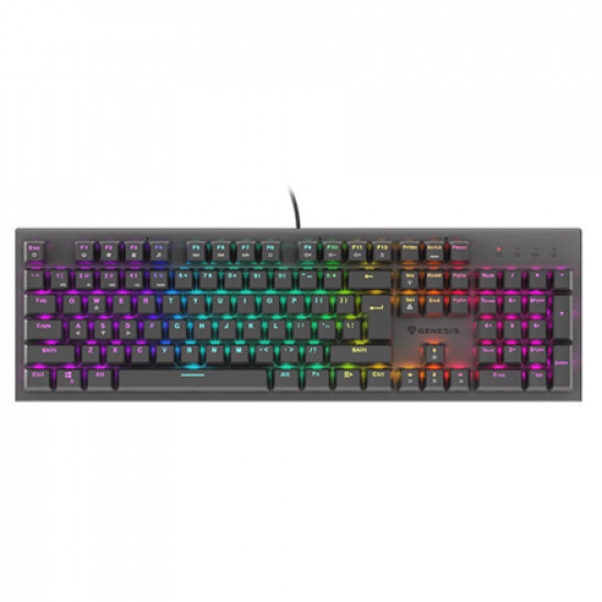 Genesis THOR 303, Mechanical Gaming Keyboard, RGB LED light, US, Black, Wired, USB Type-A