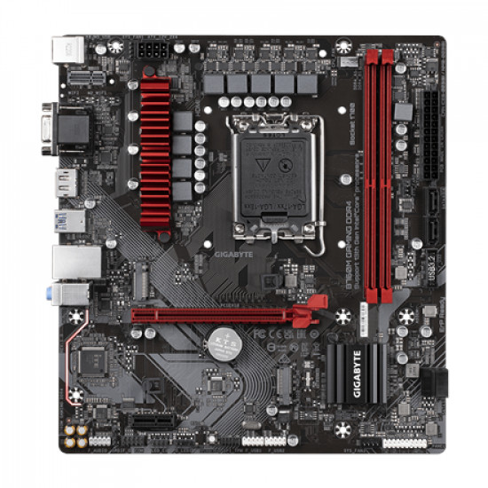 Gigabyte B760M GAMING DDR4 1.0 M/B Processor family Intel, Processor socket LGA1700, DDR4 DIMM, Memory slots 2, Supported hard disk drive interfaces SATA, M.2, Number of SATA connectors 4, Chipset Intel B760 Express, Micro ATX