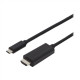 Digitus USB Type-C adapter cable, Type-C to HDMI A M/M, 2.0m, 4K/60Hz, 18GB, bl, gold | Digitus | USB Type-C adapter cable | AK-300330-020-S | USB-C to HDMI USB Type-C