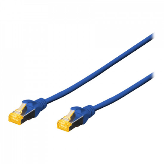 Digitus CAT 6A S-FTP patch cord, Cu, LSZH AWG 26/7, length 0.25 m, color blue DK-1644-A-005/B