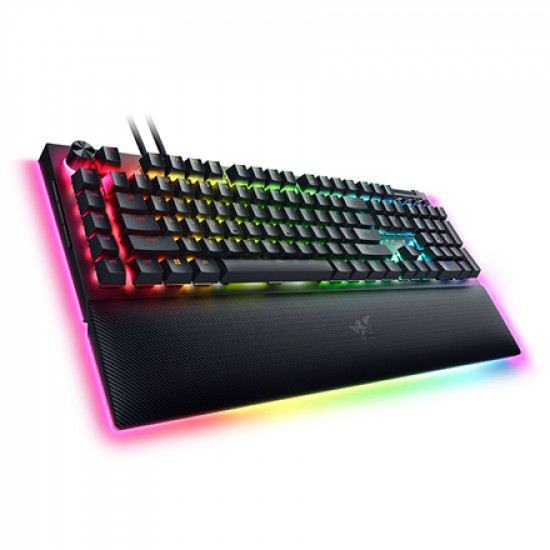 Razer | Mechanical Gaming Keyboard | BlackWidow V4 Pro | Gaming Keyboard | Wired | RGB LED light | US | Black | Numeric keypad | Green Switches