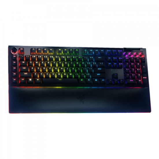 Razer | Mechanical Gaming Keyboard | BlackWidow V4 Pro | Gaming Keyboard | Wired | RGB LED light | US | Black | Numeric keypad | Yellow Switches