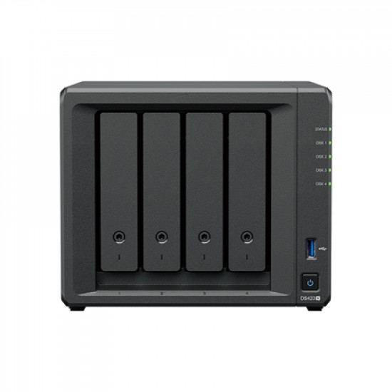 Synology | Tower NAS | DS423+ | Intel Celeron | J4125 | Processor frequency 2.7 GHz | 2 GB | DDR4