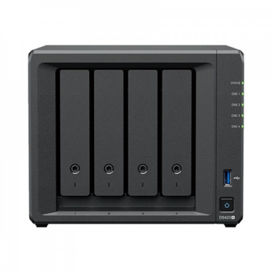 Synology | Tower NAS | DS423+ | Intel Celeron | J4125 | Processor frequency 2.7 GHz | 2 GB | DDR4