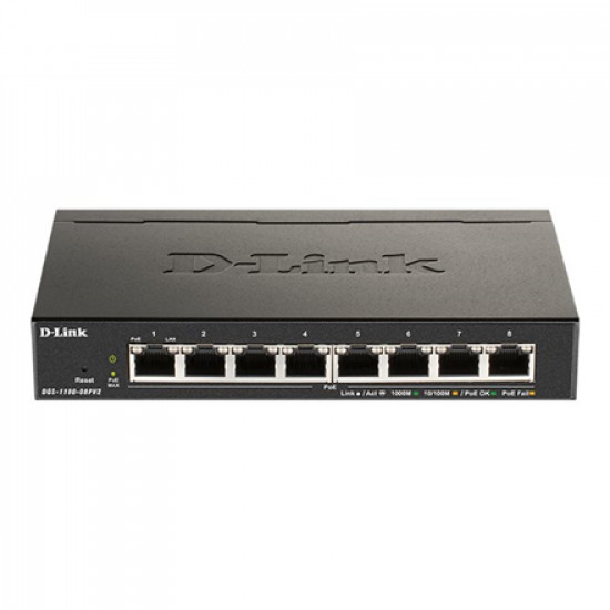 Switch Smart DGS-1100-08PV2 8xGE PoE