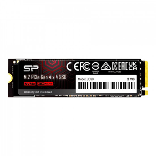 Silicon Power SSD UD85 2000 GB, SSD form factor M.2 2280, SSD interface PCIe Gen4x4, Write speed 2800 MB/s, Read speed 3600 MB/s