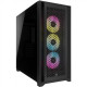 Corsair | Tempered Glass PC Case | iCUE 5000D RGB AIRFLOW | Side window | Black | Mid-Tower | Power supply included No