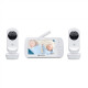 Motorola | Video Baby Monitor - Two camera pack | VM35-2 5.0 | 5.0 diagonal color screen; 5 x preloaded lullabies; Two-way talk; Room temperature monitoring; Infrared night vision; LED sound level indicator; 2.4GHz FHSS wireless technology for in-home viewing; Digital zoom x 2; High sensitivity microphone; Rechargeable parent unit; Secure and private connection; Split-screen viewing | White