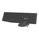 Natec Keyboard and Mouse Squid 2in1 Bundle Keyboard and Mouse Set, Wireless, US, Black