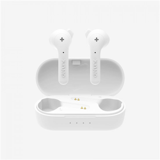 Defunc Earbuds True Basic Built-in microphone, Wireless, Bluetooth, White